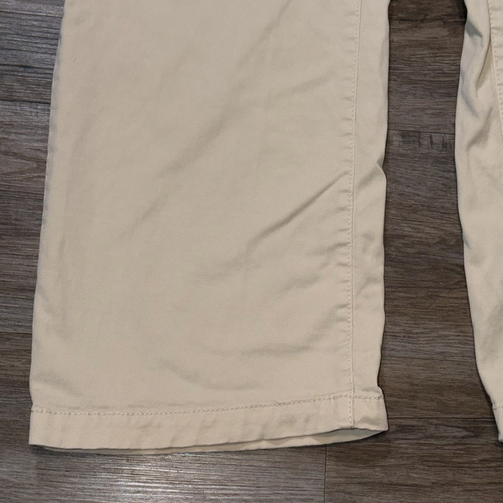 Mango Beige Straight-Fit Mid-Rise Denim Pants Womens Size 2 Cotton Linen Blend - Picture 6 of 12